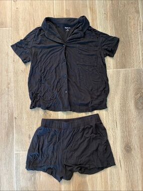 GAP Women's Black Short Sleeve Pajama Set XS